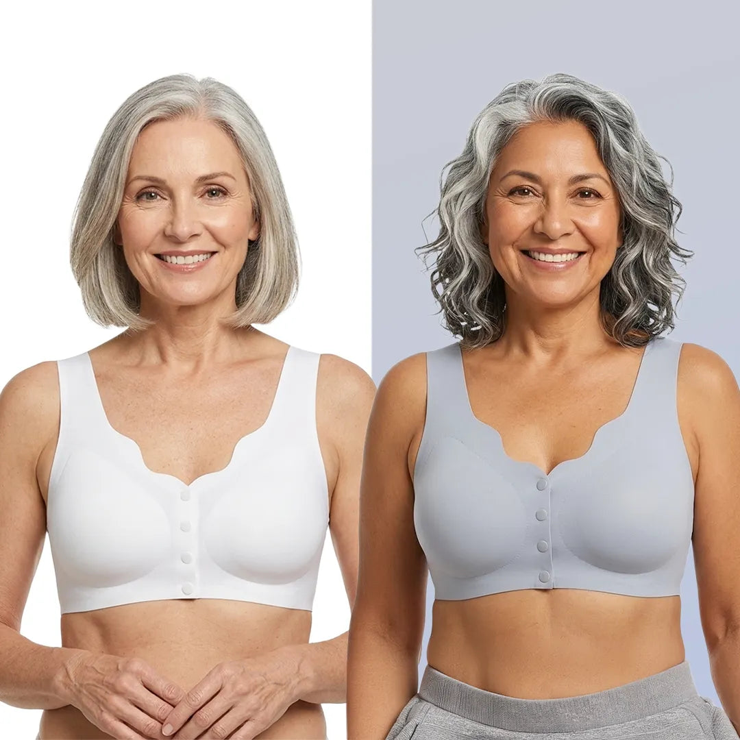 Sujetador con realce y cierre frontal