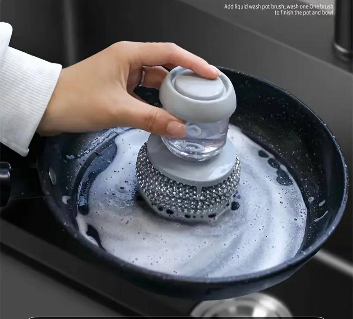 🌈Dile adiós al caos en la cocina con nuestro 2 en 1🧴Dispensador + Esponja🧼