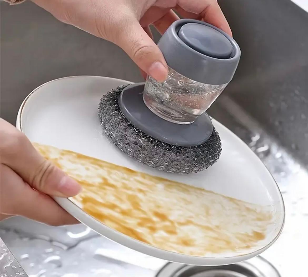 🌈Dile adiós al caos en la cocina con nuestro 2 en 1🧴Dispensador + Esponja🧼