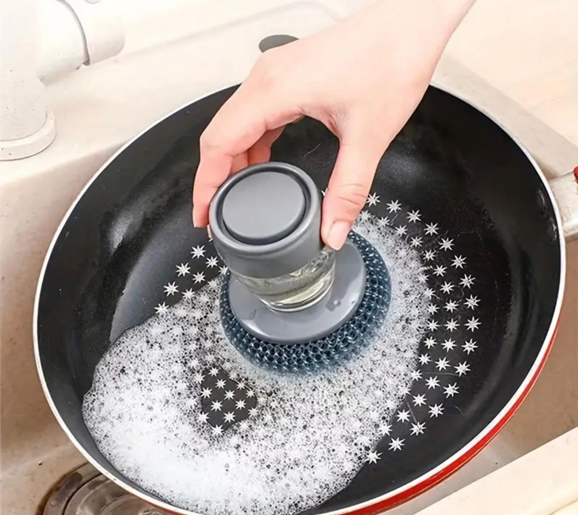 🌈Dile adiós al caos en la cocina con nuestro 2 en 1🧴Dispensador + Esponja🧼