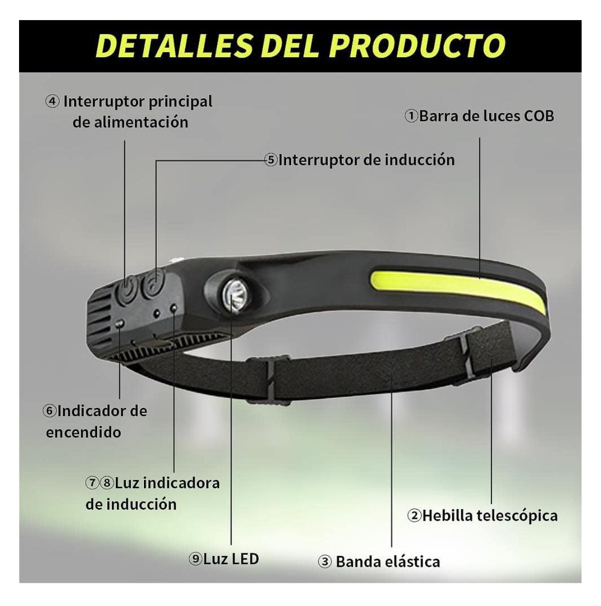 🔦Máxima visibilidad, mínima preocupación y potencial LED🔦de larga duración🔋