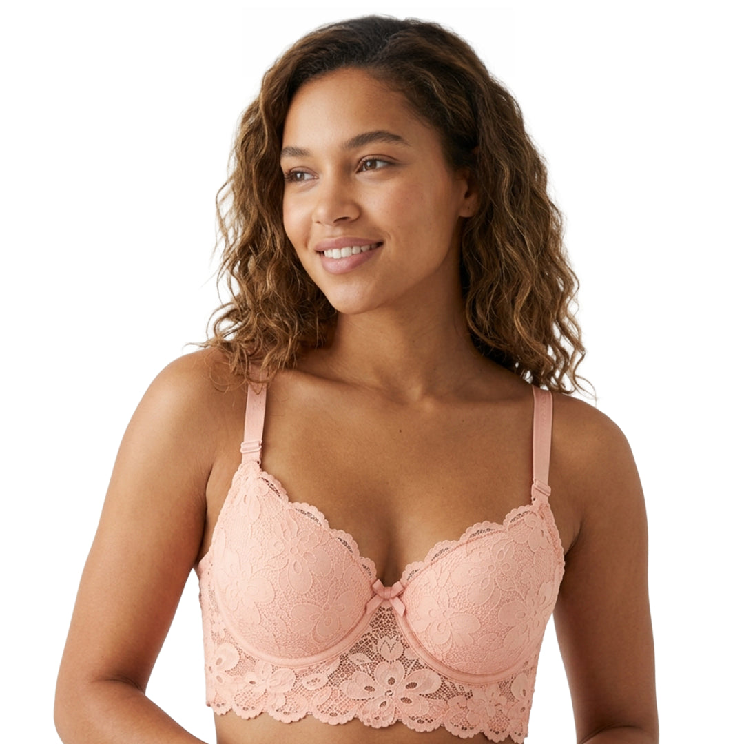 Brasier de encaje y copas de realce natural