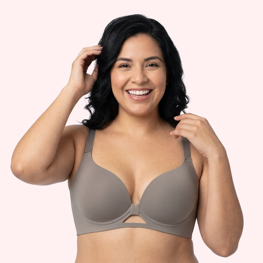 Brasier con efecto push up anti-caída