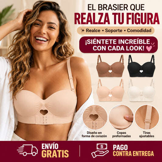 Brasier de soporte y realce efecto push-up natural