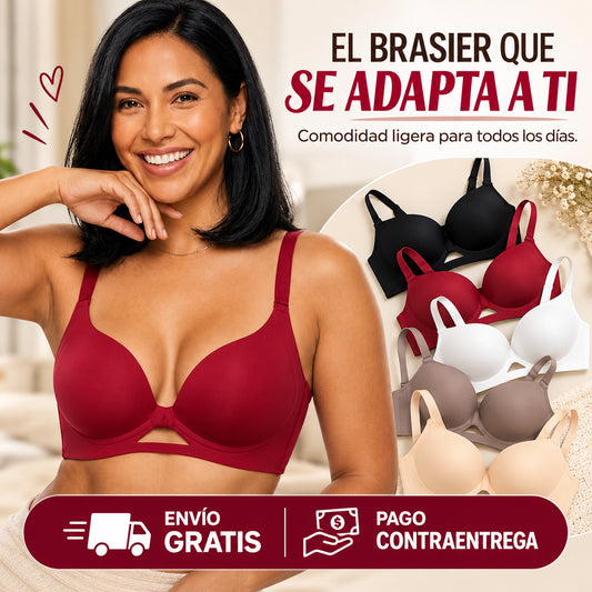 Brasier con efecto push up anti-caída