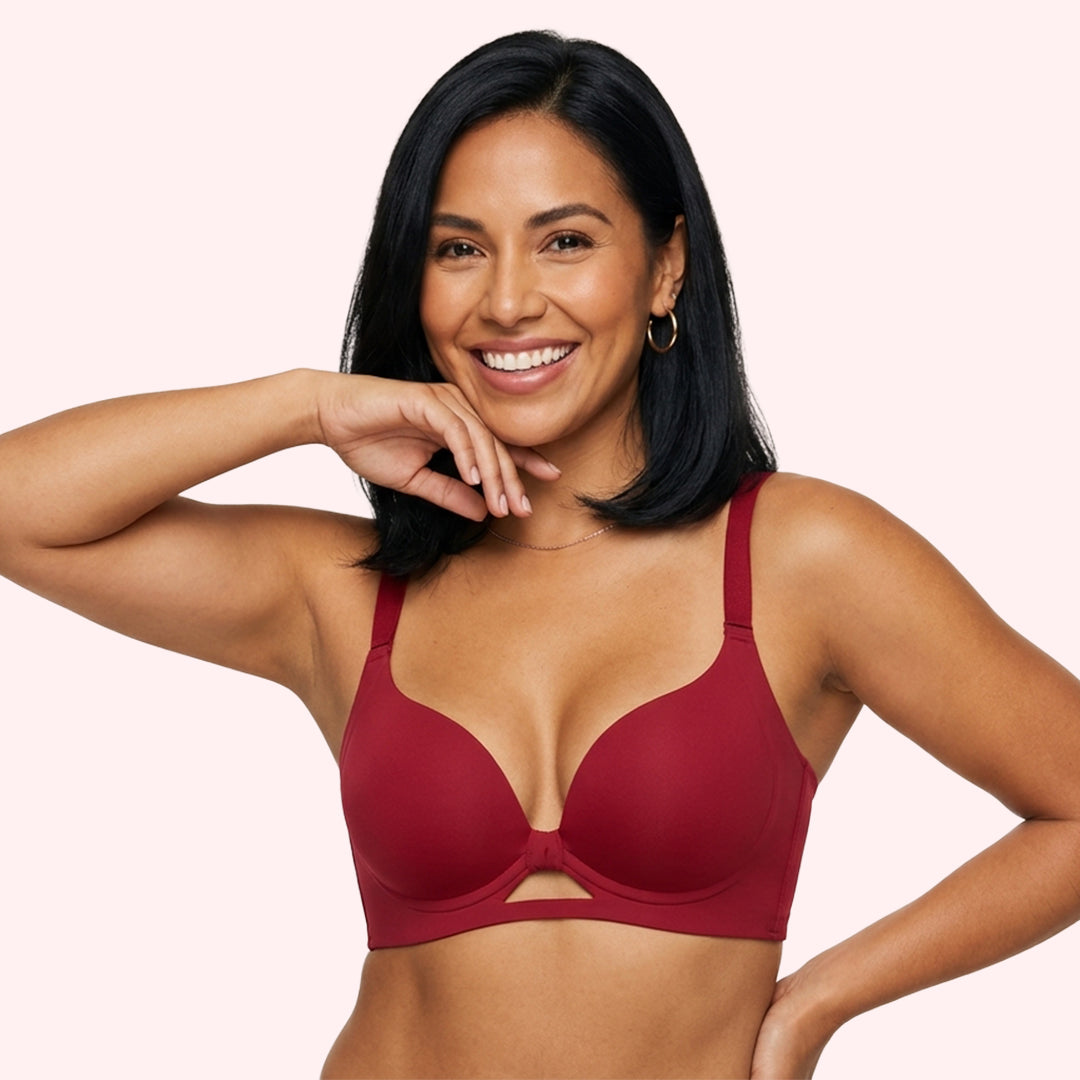 Brasier con efecto push up anti-caída